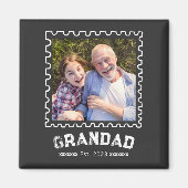 Opa Gevestigd Foto Cadeau Magneet (Voorkant)