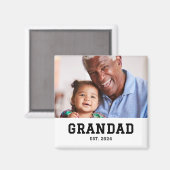 Opa Gevestigd Fotocadeau Magneet (Voorkant / Achterkant)
