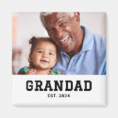 Opa Gevestigd Fotocadeau Magneet (Voorkant)