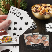 Opa Gevestigde Foto Pokerkaarten (Insitu)