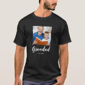 Opa Gevestigde Script Foto  T-shirt (Voorkant)