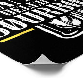 Opa gevoed door Bourbon Drink drinker Drink L Poster (Hoek)