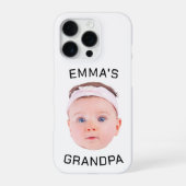 Opa Gift, Aangepaste Baby Gezicht, Foto Gift iPhone Hoesje (Achterkant)