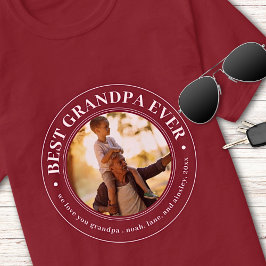 Opa Gift Love You Papa Beste opa ooit Foto T-shirt