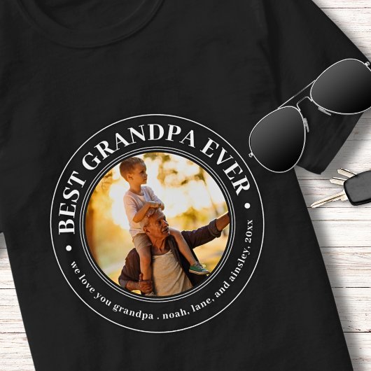 Opa Gift Love You Papa Beste opa ooit Foto T-shirt
