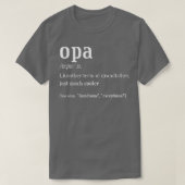 Opa Grandfather, Definition Fun T-shirt (Design voorkant)