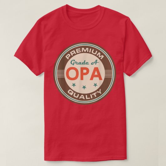 Opa Grandpa  Fathers Day Gift T-shirt (Design voorkant)