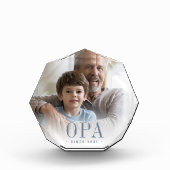 Opa Grandpa Jaar ingesteld Fotoblokken (Voorkant)
