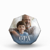 Opa Grandpa Jaar ingesteld Fotoblokken (Voorkant)