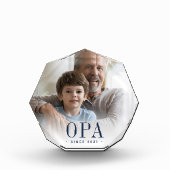 Opa Grandpa Jaar ingesteld Fotoblokken (Voorkant)