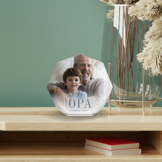 Opa Grandpa Jaar ingesteld Fotoblokken