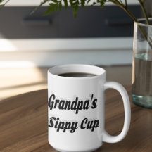 Opa grappige koffie citaat zwarte tekst