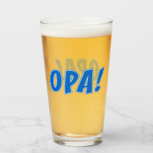 Opa Greek Celebration Glas
