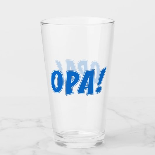 Opa Greek Celebration Glas (Voorkant)