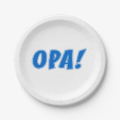 Opa Greek Celebration Papieren Bordje (Voorkant)
