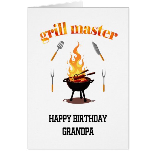 Opa Grill Master Verjaardag (Voorkant)