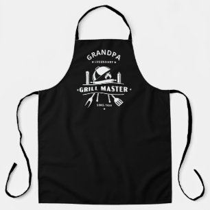 Opa Grillmaster Zwart & Wit Chef Schort