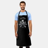 Opa | Grillmaster Zwart & Wit Chef Schort (Gedragen)