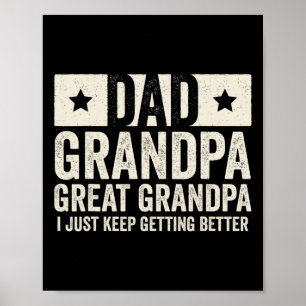 Opa Groot Opa Father39s Day Shirt van GRA Poster