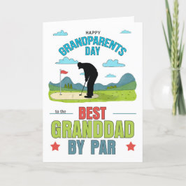 Opa Grootouders Dag Best by Par Golf Thema Feestdagen Kaart