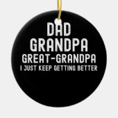 opa grootpa vaderdag van zoon keramisch ornament (Voorkant)