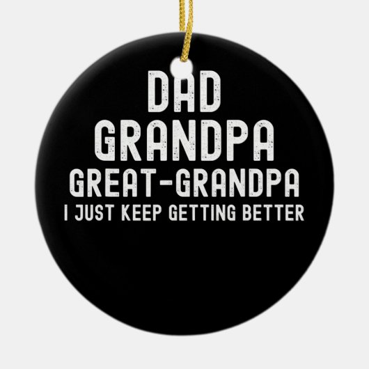 opa grootpa vaderdag van zoon keramisch ornament (Voorkant)