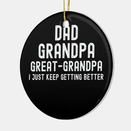 opa grootpa vaderdag van zoon keramisch ornament (Links)