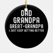 opa grootpa vaderdag van zoon keramisch ornament (Achterkant)