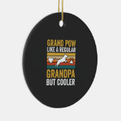 Opa Grootvader Hond Liefhebber Retro Keramisch Ornament (Rechts)