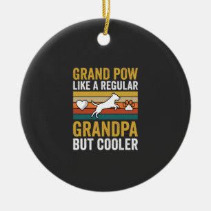 Opa Grootvader Hond Liefhebber Retro Keramisch Ornament