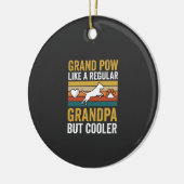 Opa Grootvader Hond Liefhebber Retro Keramisch Ornament (Links)