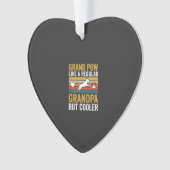 Opa Grootvader Hond Liefhebber Retro Ornament (voorkant)