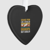 Opa Grootvader Hond Liefhebber Retro Ornament (voorkant)