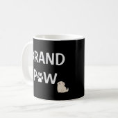 Opa Grootvader Hond Opa Vaderdag Koffiemok (Voorkant links)