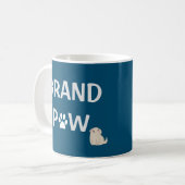 Opa Grootvader Hond Opa Vaderdag Koffiemok (Voorkant links)