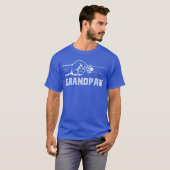 Opa Grootvader Hond Opa Waardering retro T-shirt (Voorkant volledig)