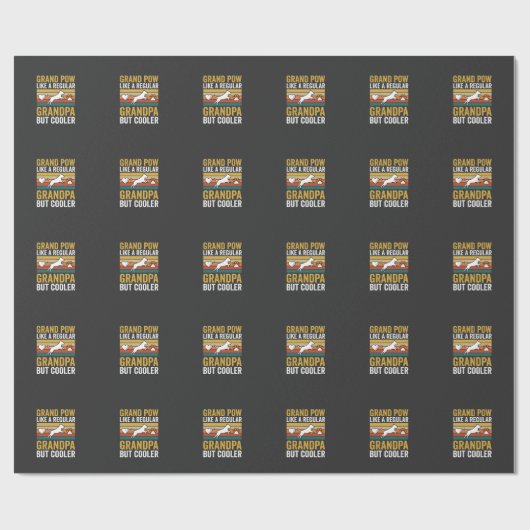 Opa Grootvader Hondenliefhebber Retro Cadeaupapier (Vlak)