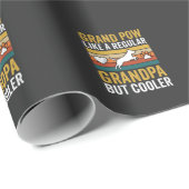 Opa Grootvader Hondenliefhebber Retro Cadeaupapier (Rol Hoek)