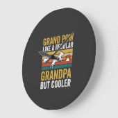 Opa Grootvader Hondenliefhebber Retro Grote Klok (Hoek)