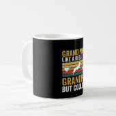 Opa Grootvader Hondenliefhebber Retro Koffiemok (Voorkant links)