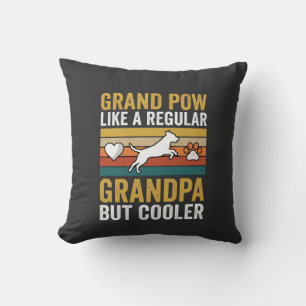 Opa Grootvader Hondenliefhebber Retro Kussen