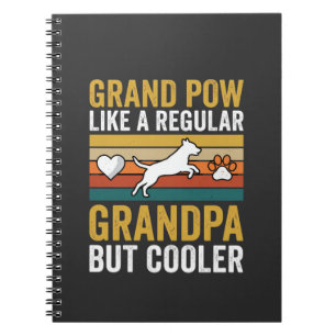 Opa Grootvader Hondenliefhebber Retro Notitieboek