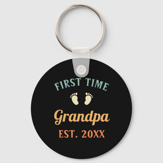 Opa Grootvader Oma Opa Voor het eerst opa geworden Sleutelhanger (Voorkant)