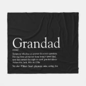 Opa Grootvader Opa Definitie Fleece Deken (Voorkant (Horizontaal))