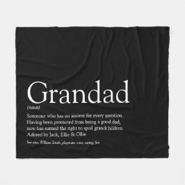 Opa Grootvader Opa Definitie Fleece Deken