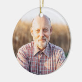Opa Grootvader Opa Definitie Foto Kerstmis Keramisch Ornament (Links)