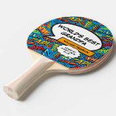 Opa Grootvader Opa Grappig Modern Cool Tafeltennisbatje (Voorkant Gekanteld)