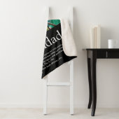 Opa Grootvader Papa Definitie 6 Foto Zwart Sherpa Deken (In situ)