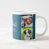 Opa Grootvader Papa Definitie Fotocollage Grote Koffiekop (Rechts)