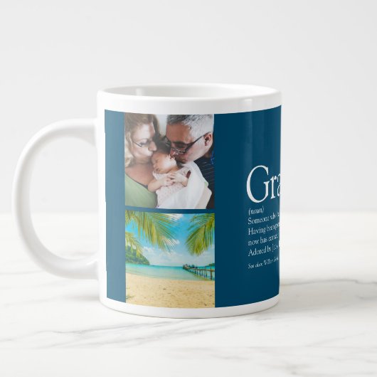 Opa Grootvader Papa Definitie Fotocollage Grote Koffiekop (Links)